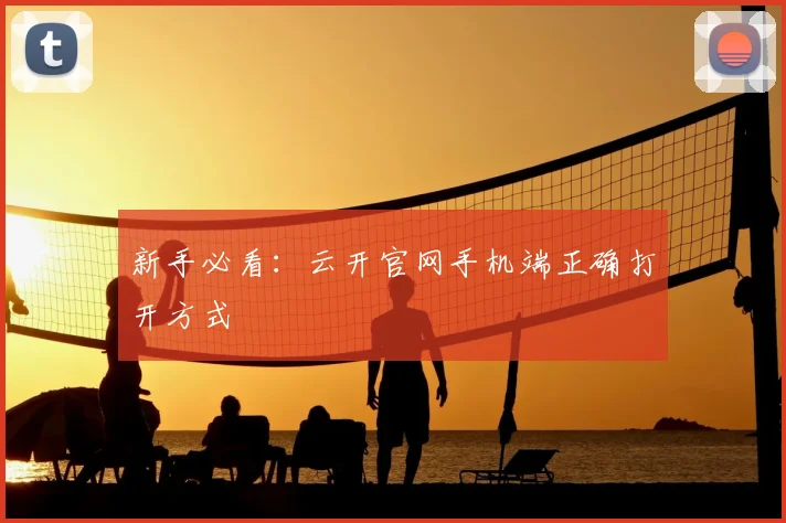 新手必看:云开官网手机端正确打开方式